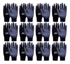 Luvas Pu Multitato 12 Pares: Destreza Total E Proteç - 8 (M)