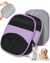 Luvas Removedoras de Pelos de Pet RZPTL Magic Brush 2 Unidades Roxo Luvas Removedoras de Pelos de Pet RZPTL Magic Brush 2 Unidades Roxo