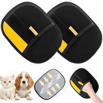 Luvas removedoras de pelos para pets WANGXYZ, 2 unidades, eletrostáticas Luvas removedoras de pelos para pets WANGXYZ, 2 unidades, eletrostáticas