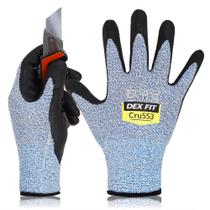 Luvas resistentes ao corte DEX FIT Cru553 Blue XL (10) 1 par Luvas resistentes ao corte DEX FIT Cru553 Blue XL (10) 1 par