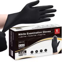 Luvas Schneider Nitrile Exam Black Medium 100 unidades Luvas Schneider Nitrile Exam Black Medium 100 unidades