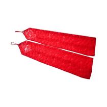 Luvas Sem Dedos Com Estampa Floral Para Mulheres, Luvas Longas Elásticas Com Renda De Diamante