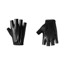 Luvas Sem Dedos Em Couro PU Preto Unissex Para Homens E Mulheres, Luvas Táticas Para Condução Ao Ar