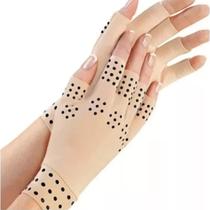 Luvas Sem Dedos Magnetica Artrose Nas Mãos Ler Bege 1 Par