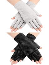 Luvas sem dedos Maxdot UV Protection para mulheres e meninas