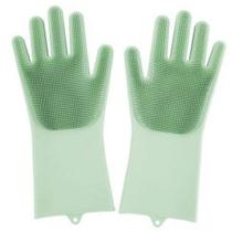 Luvas Silicone Multiuso Lava Louça Macio Limpeza