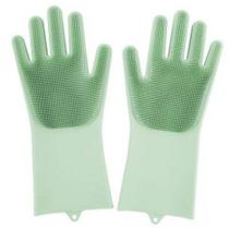 Luvas Silicone Multiuso Lava Louça Macio Limpeza
