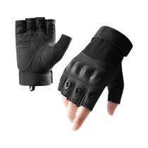 Luvas Táticas Meia-Dedo para Motociclismo - Homens e Mulheres - Ideal para Esportes ao Ar Livre