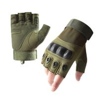 Luvas Táticas Meia-Dedo para Motociclismo - Homens e Mulheres - Ideal para Esportes ao Ar Livre