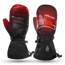 Luvas térmicas aquecidas para esqui SNOW DEER impermeáveis com touchscreen 7,4 V