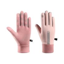 Luvas Térmicas De Ciclismo Femininas Em Fleece Para Inverno, Resistentes Ao Vento E À Água, Luvas