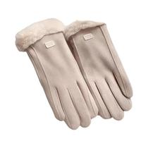 Luvas Térmicas Femininas De Inverno Com Forro E Punhos De Pele Sintética Para Ciclismo E Direção Luvas Térmicas Femininas De Inverno Com Forro E Punhos De Pele Sintética Para Ciclismo E Direção