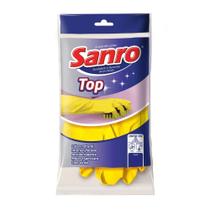 Luvas Top Amarelas Tamanho G Sanro 1 par