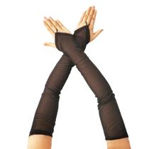 Luvas Transparentes Sem Dedos De 49CM Para Mulheres, Estilo Retrô, Acessórios Para Vestidos De Festa