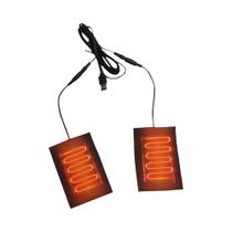 Luvas USB Aquecidas 5V Com Almofada De Aquecimento Em Fibra De Carbono 2 Em 1 Para Esqui No Inverno