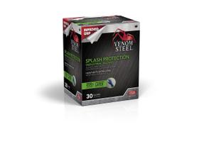 Luvas Venom Steel Latex VEN6025, proteção contra respingos, azuis x30