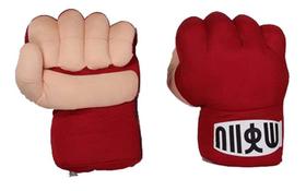 Luvas vermelhas de pelúcia Toynk Street Fighter Ryu 38x25x15cm