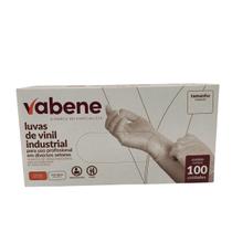 Luvas vinil industrial c pó vabene transp 100un -