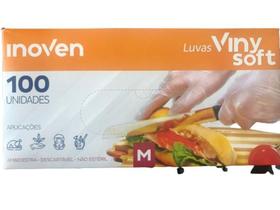 Luvas viny soft vinysoft 100 unidades tamanho m cozinha vinil vinyl ,maglar inoven
