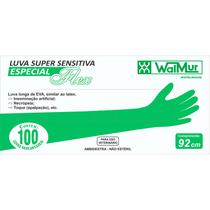 Luvas Walmur Super Sensitiva - 92 Cm - Cx 100 Unidade