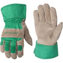 Luvas Wells Lamont Kids Leather Palm Durable Green 5-8 Y