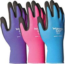 Luvas Wonder Grip Nicely Nimble, pequenas e variadas cores