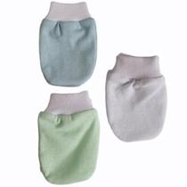 Luvinha de bebê recém nascido kit com 3 pares malha