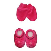 Luvinhas e Pantufas Lacinho Pink Plush