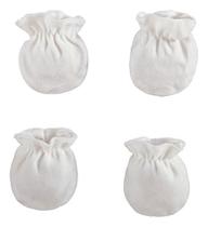 Luvinhas Luva Protetora Segura Macia Recém Nascido Kit Com 2 Pares Enxoval Para Bebês Zip