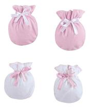 Luvinhas Macia Seguras Protege Recém Nascido Kit Com 2 Pares Enxoval Para Bebês Maternidade Luvinhas Macia Seguras Protege Recém Nascido Kit Com 2 Pares Enxoval Para Bebês Maternidade