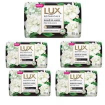 Lux sabonete com glicerina botanicals buquê de jasmim são 5 unidades de 85 gramas cada.