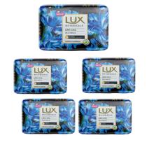 Lux sabonete em barra botanicals lírio azul são 5 unidades de 85 gramas cada.