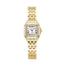 Luxo strass relógios femininos moda quadrado quartzo relógio de pulso simples senhoras reloj mujer