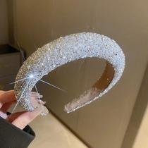 Luxo Tiara strass hairbands para mulheres, moda