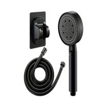 Luxuoso Conjunto De Chuveiro De Mão Pressurizado Com 3 Peças, 5 Modos, Controle Termostático