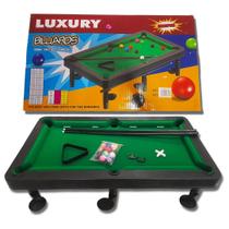 Luxury Billards Champion Mini Sinuca Infantil Mesa de Bilhar 54x30 11 Bolas Coloridas e Numeradas - Grande
