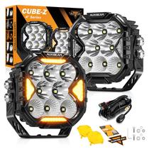 Luz Auxiliar LED para Conducción Auxbeam Cube-Z Series 112W 12800LM Luz Auxiliar LED para Conducción Auxbeam Cube-Z Series 112W 12800LM