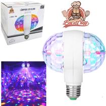 Luz balada dupla rotativo led 6w colorida bivolt 15x13,5cm e27 Luz balada dupla rotativo led 6w colorida bivolt 15x13,5cm e27