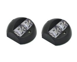Luz Bombordo e Boreste para Targa ou Lateral de Cabine cor Preta - Led 12v