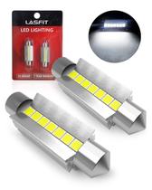 Luz branca LED Festoon LASFIT 42mm 6000K, 2 unidades para carro Luz branca LED Festoon LASFIT 42mm 6000K, 2 unidades para carro