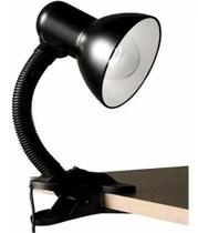 Luz Bronzearte Xh112 Pt cor preto com tela de cor preto 34cm