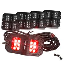 Luz de acento para veículos SUNPIE 8 pods Red Rock Lights IP67