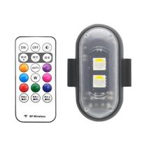 Luz De Advertência Estroboscópica LED Recarregável USB Com Controle Remoto Sem Fio De 8 Cores Para Luz De Advertência Estroboscópica LED Recarregável USB Com Controle Remoto Sem Fio De 8 Cores Para