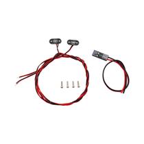 Luz De Advertência LED 8x8mm 11x5mm Para Carros RC Tamiya TRX4 Defender Bronco SCX10 Em Material