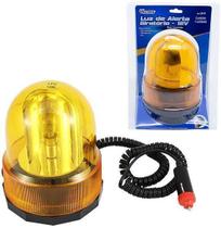 Luz De Alerta Giratoria Redonda Base Imantada 12V 21W