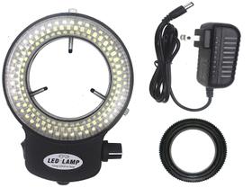 Luz de anel Bikani LED-144-ZK preta para microscópio estéreo Luz de anel Bikani LED-144-ZK preta para microscópio estéreo