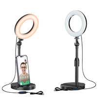 Luz de Anel de Mesa Mionondi Hola com Suporte Telescópico de 5"