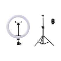 Luz De Anel LED Para Selfie Com Tripé E Controle Remoto USB Para Gravação De Vídeos Ao Vivo