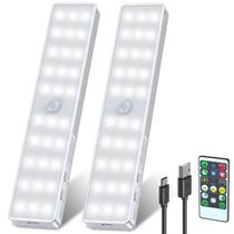 Luz de armário LED Lightbiz 30 LEDs Dimmer USB recarregável Luz de armário LED Lightbiz 30 LEDs Dimmer USB recarregável