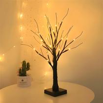 Luz De Árvore Com 24 LEDs Alimentada Por Bateria E USB Para Decoração De Casa, Festa, Quarto E Luz De Árvore Com 24 LEDs Alimentada Por Bateria E USB Para Decoração De Casa, Festa, Quarto E